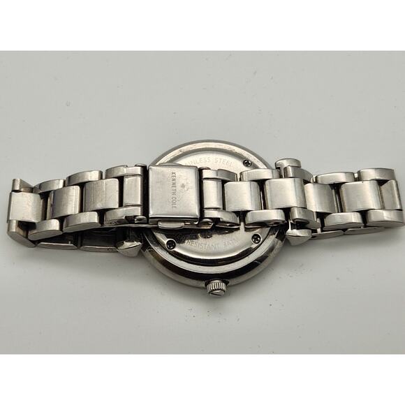 Kenneth Cole Ladies New York KC51114017 Diamond Accented Blue Dial SS Watch - Picture 6 of 8